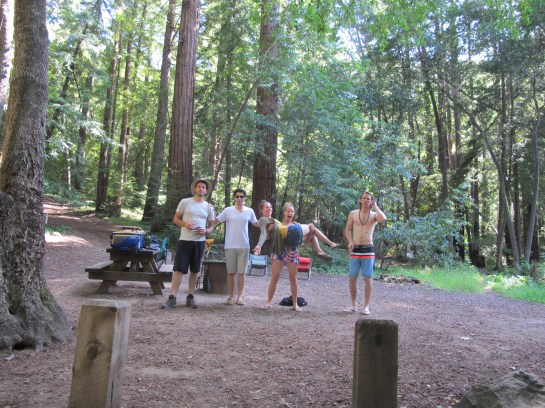 Redwood campsite
