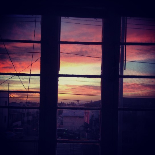 The sunset last night