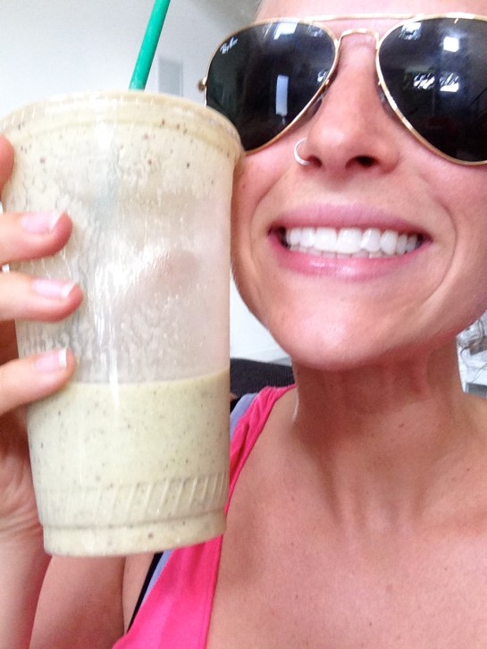 My new favorite smoothie - Mint Chocolate!