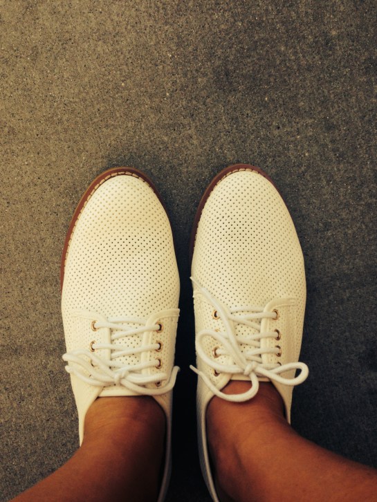 and got some white shoes!
