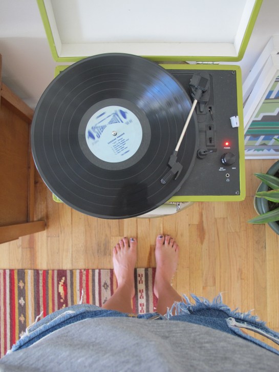 Set up our record player and listened to so Hawaiian Paradise. 